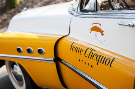 Clicquot cabs will take you on a whimsical Champagne ride in May
